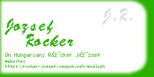 jozsef rocker business card